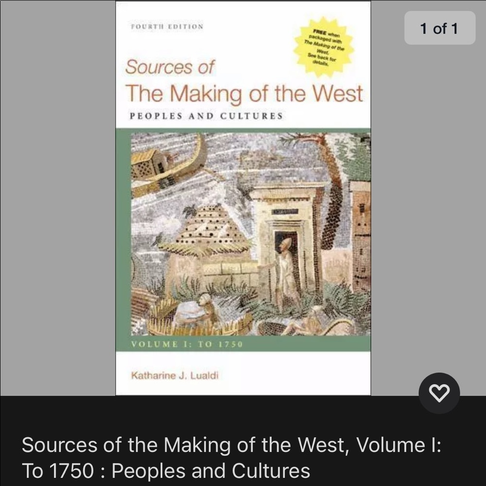 Sources of the making west textbook